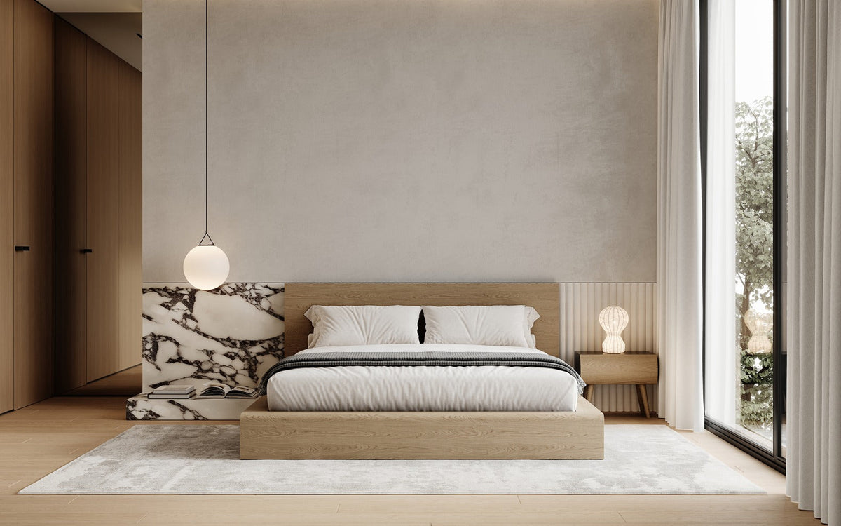 Bed Lacq (Natural Wood)