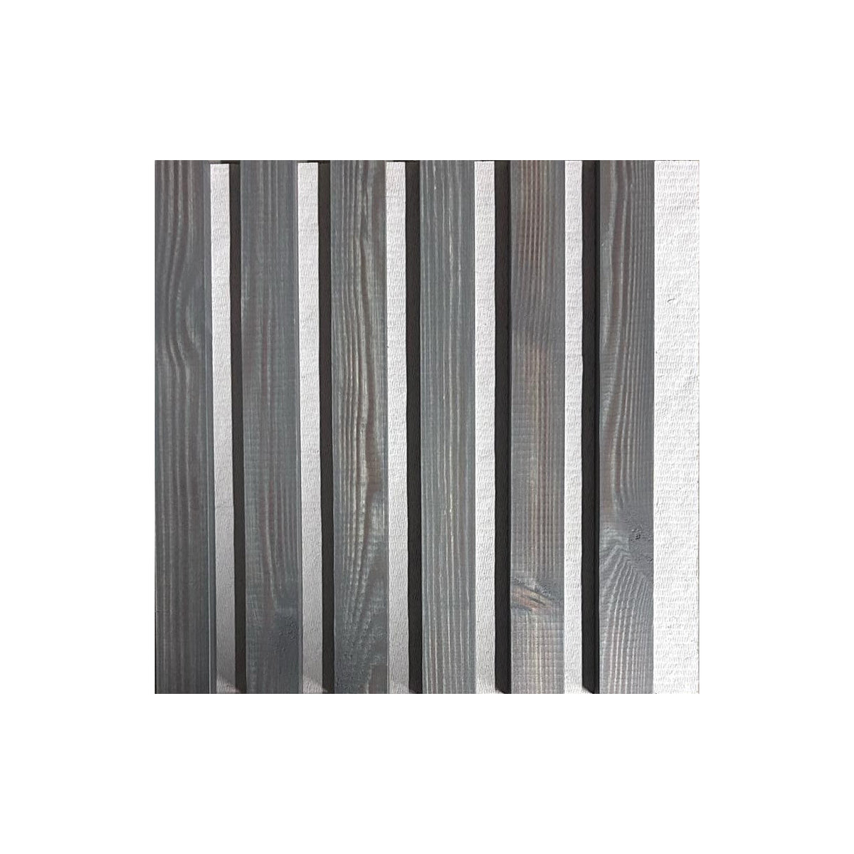 Natural wood wall panel 2700 x 300mm (Dark grey-Grey) — Soft Room, Costa del Sol, Spain