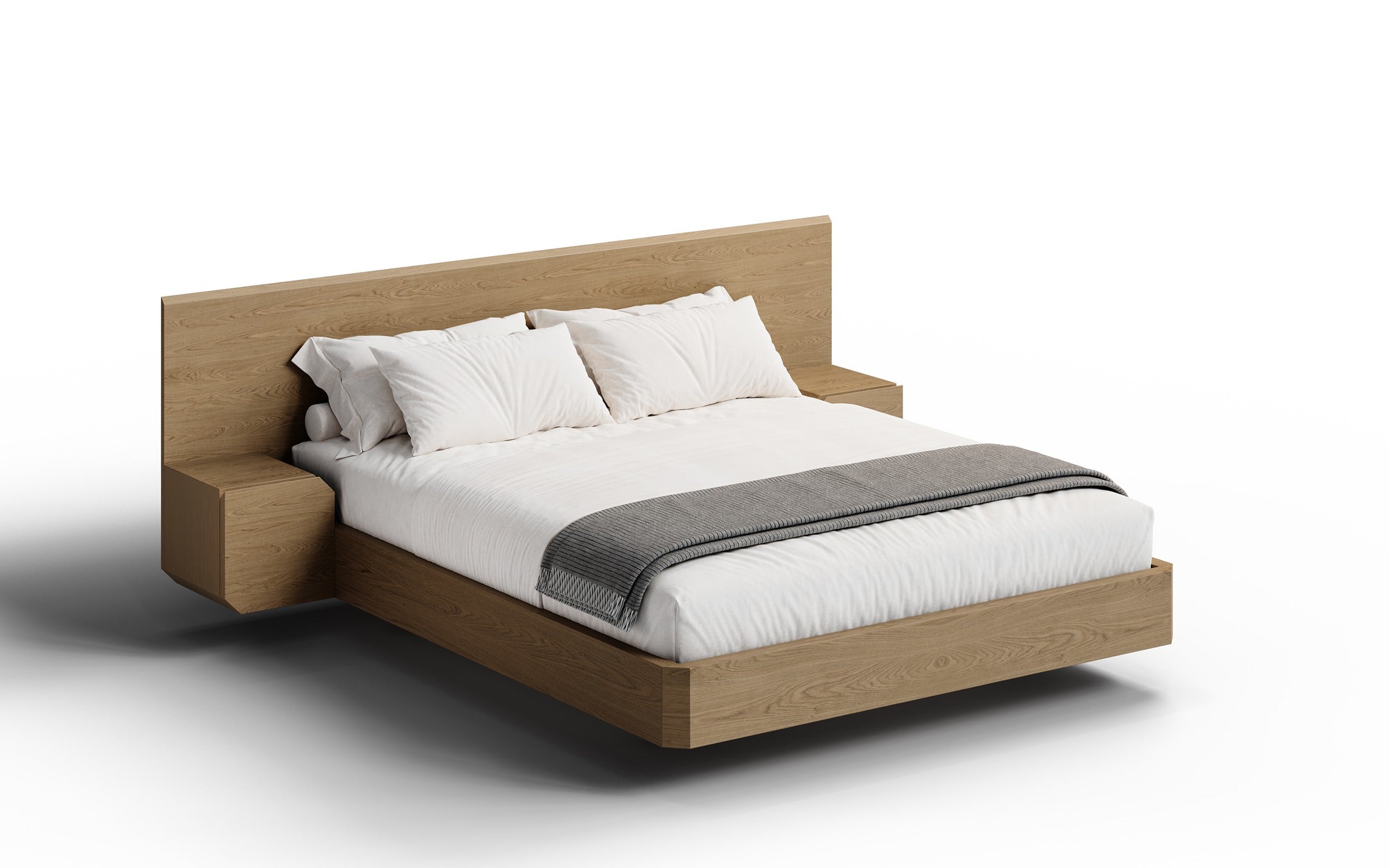 Bed Auxerre (Natural Wood)