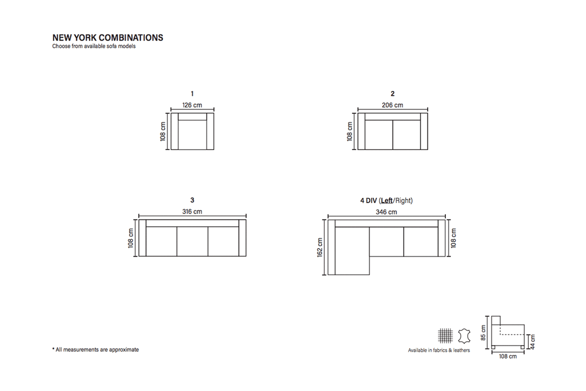 Bellus New York sofas — view 3