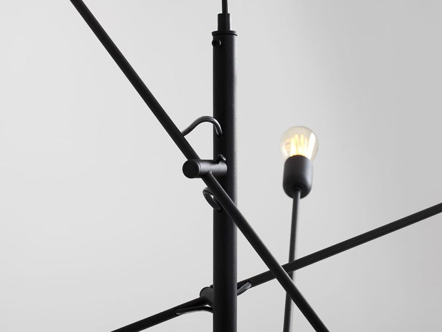 CustomForm Lámpara colgante TWIGO 6 – Negro – detalle 1