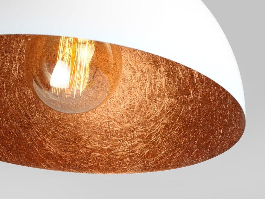 CustomForm Lámpara colgante LORD 35 – Cobre / Blanco – detalle 1