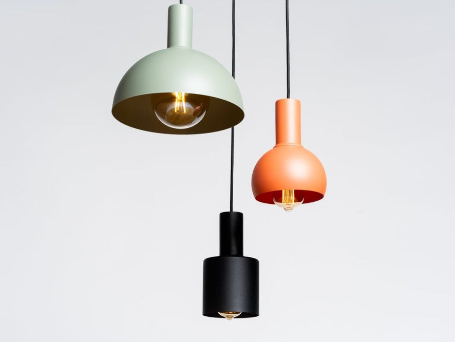 CustomForm STRALE 3 Pendant Lamp – Black / Green / Orange – main view