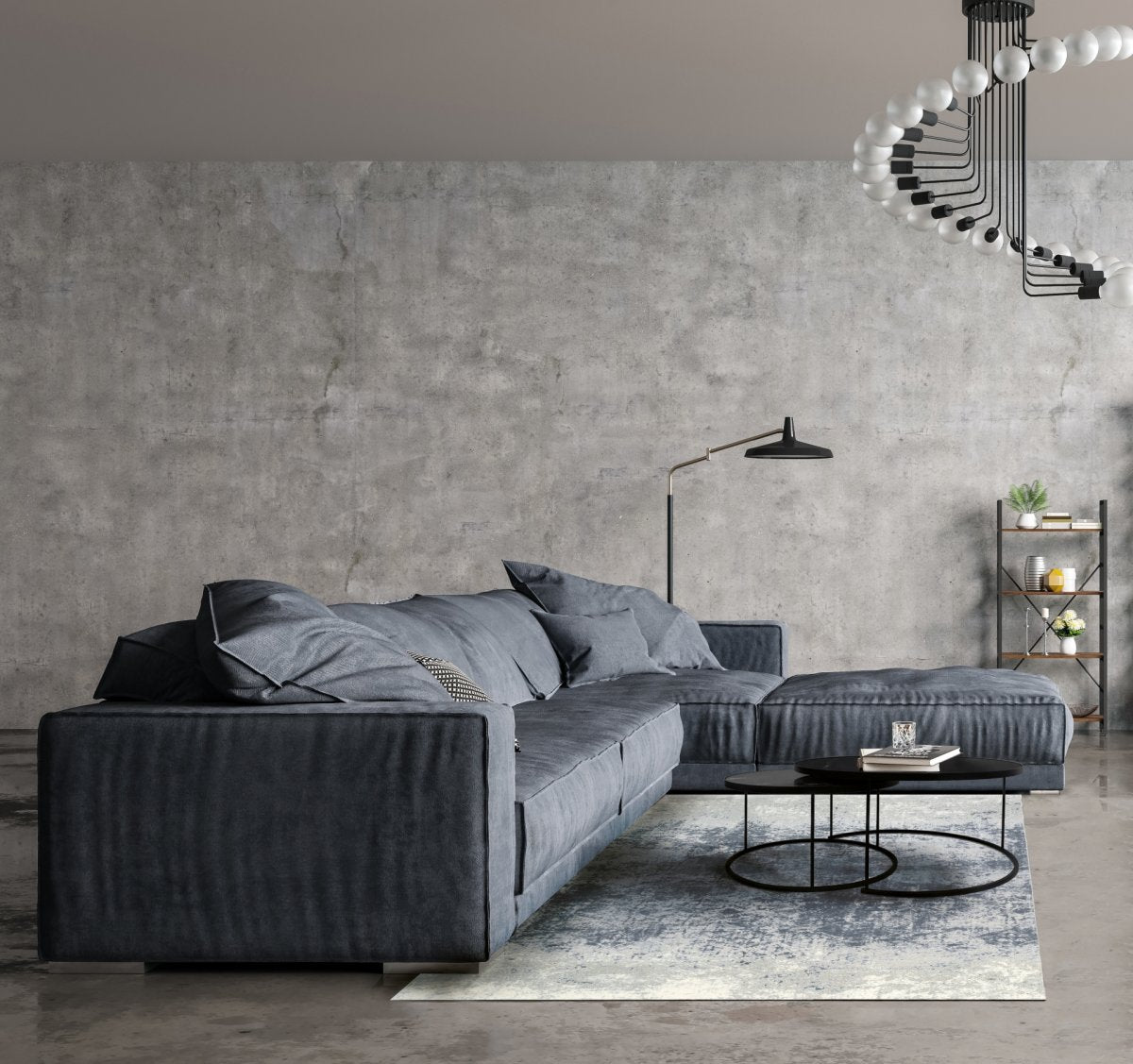 Carpet ILLUSION BLUE GRAY (Magic Collection)