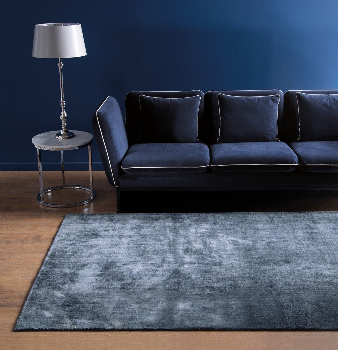 Carpet LINEN DARK BLUE (Handmade Collection)