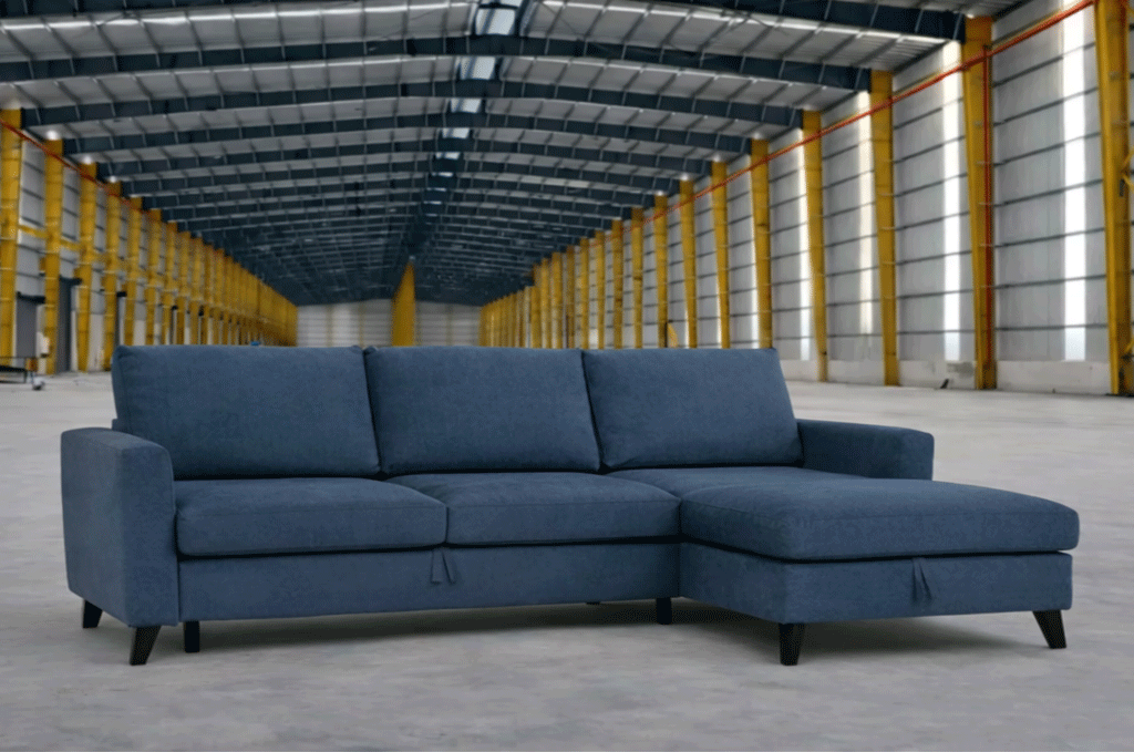 Sofa MARIO SLEEPING (Right corner, extendable)(Blue)