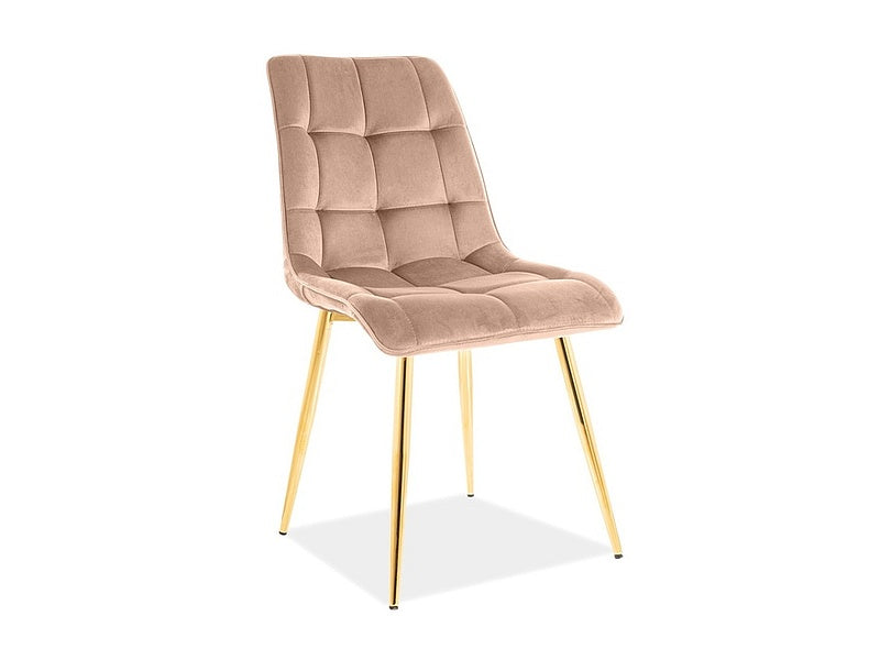 Kitchen chair Pearl (Velvet/Golden legs)