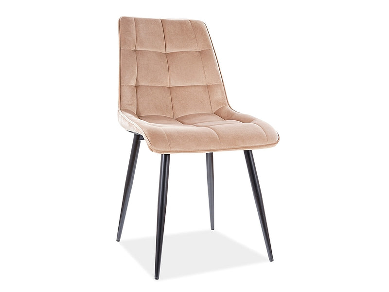Pearl Kitchen Chair (Velvet/Black Legs)