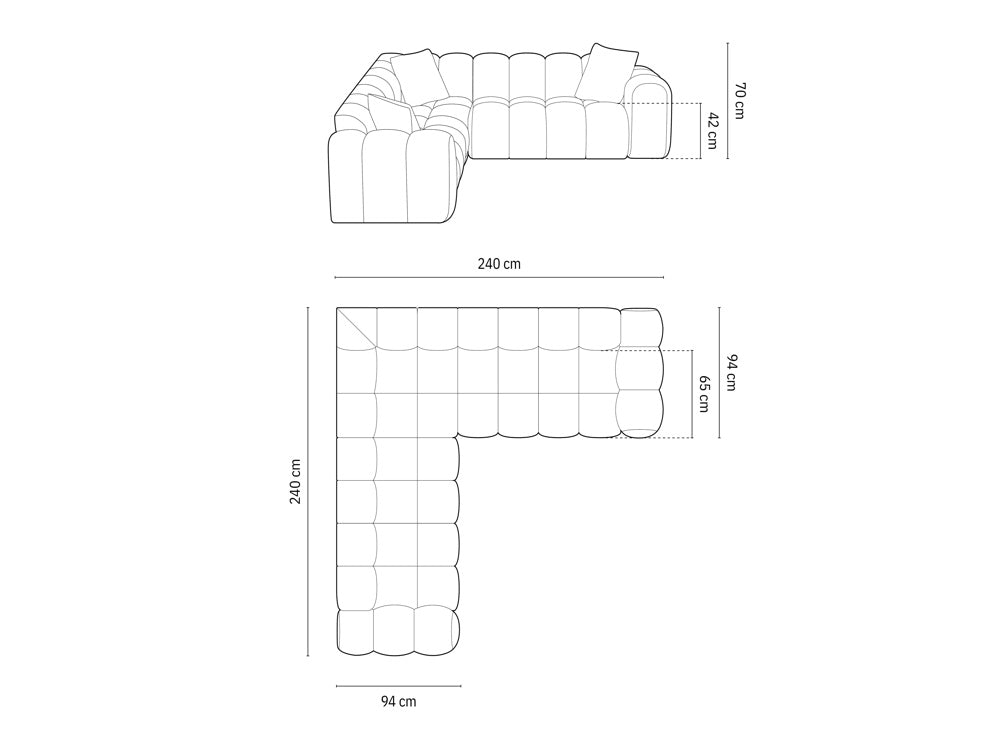 Puffie Sofa (Closed Corner)