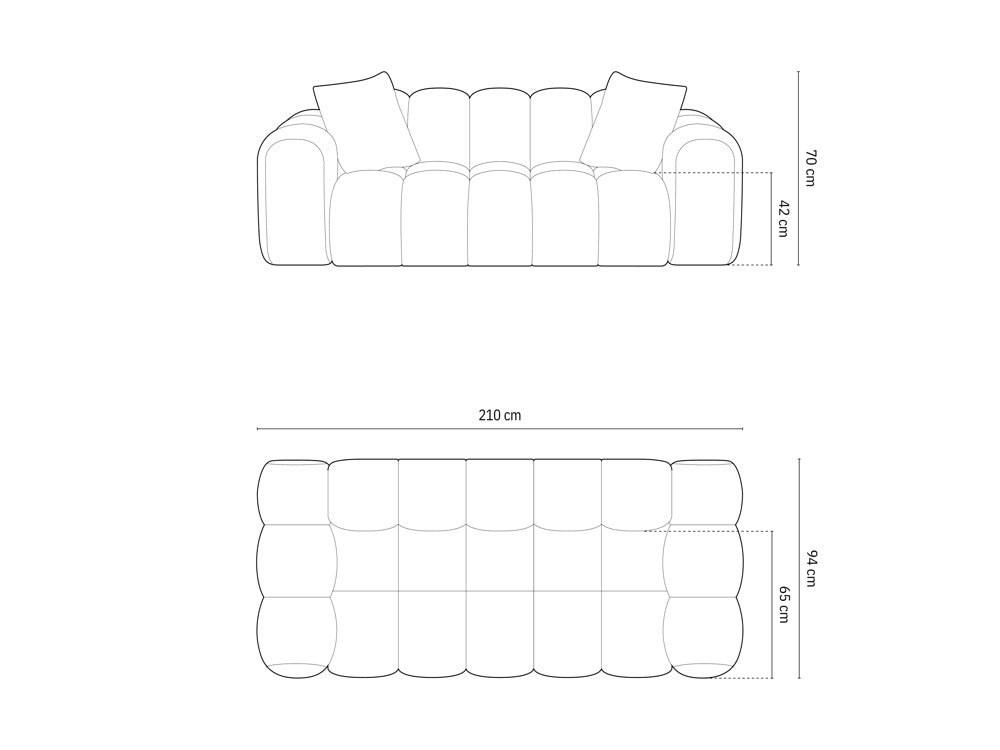 Sofa Puffie (Three-seater)