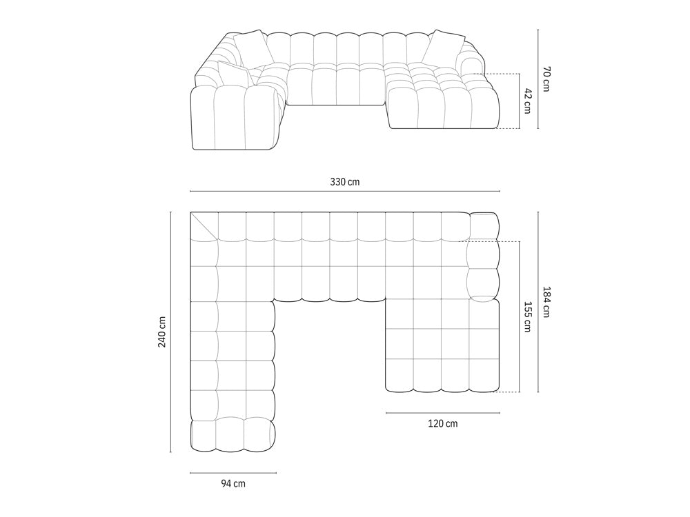 Puffie Sofa (Corner, U-shaped)
