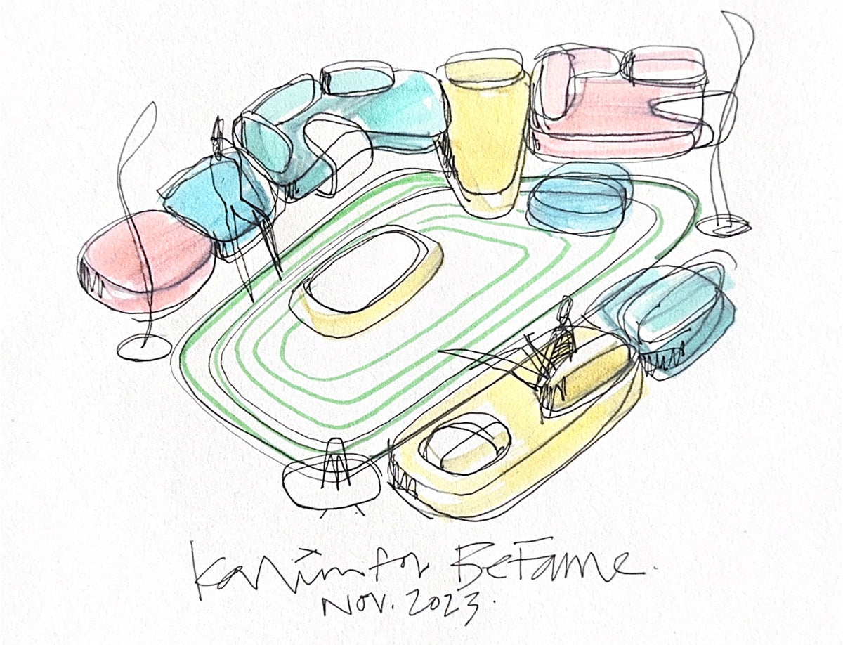 Befame Skew U sofas — dimensions and details