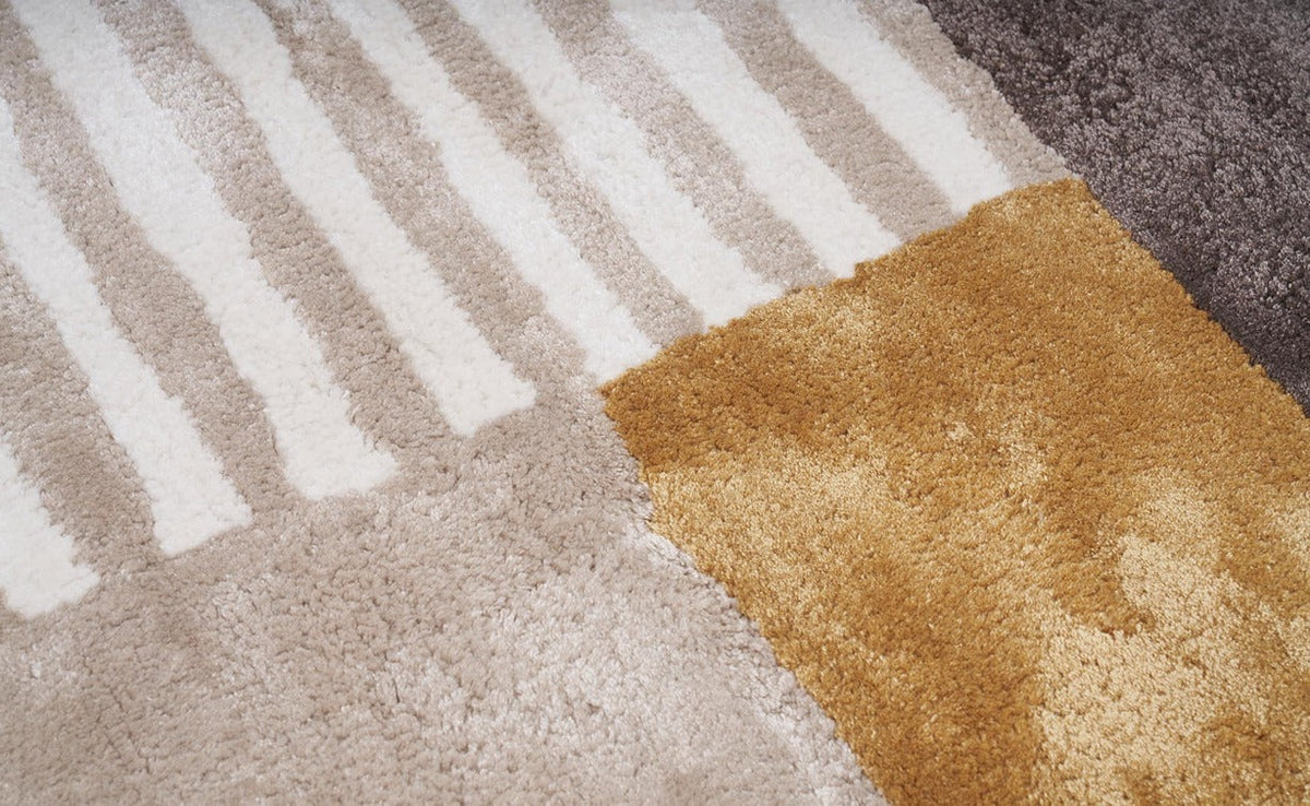Carpet RETRO YELLOW (Handmade Collection)