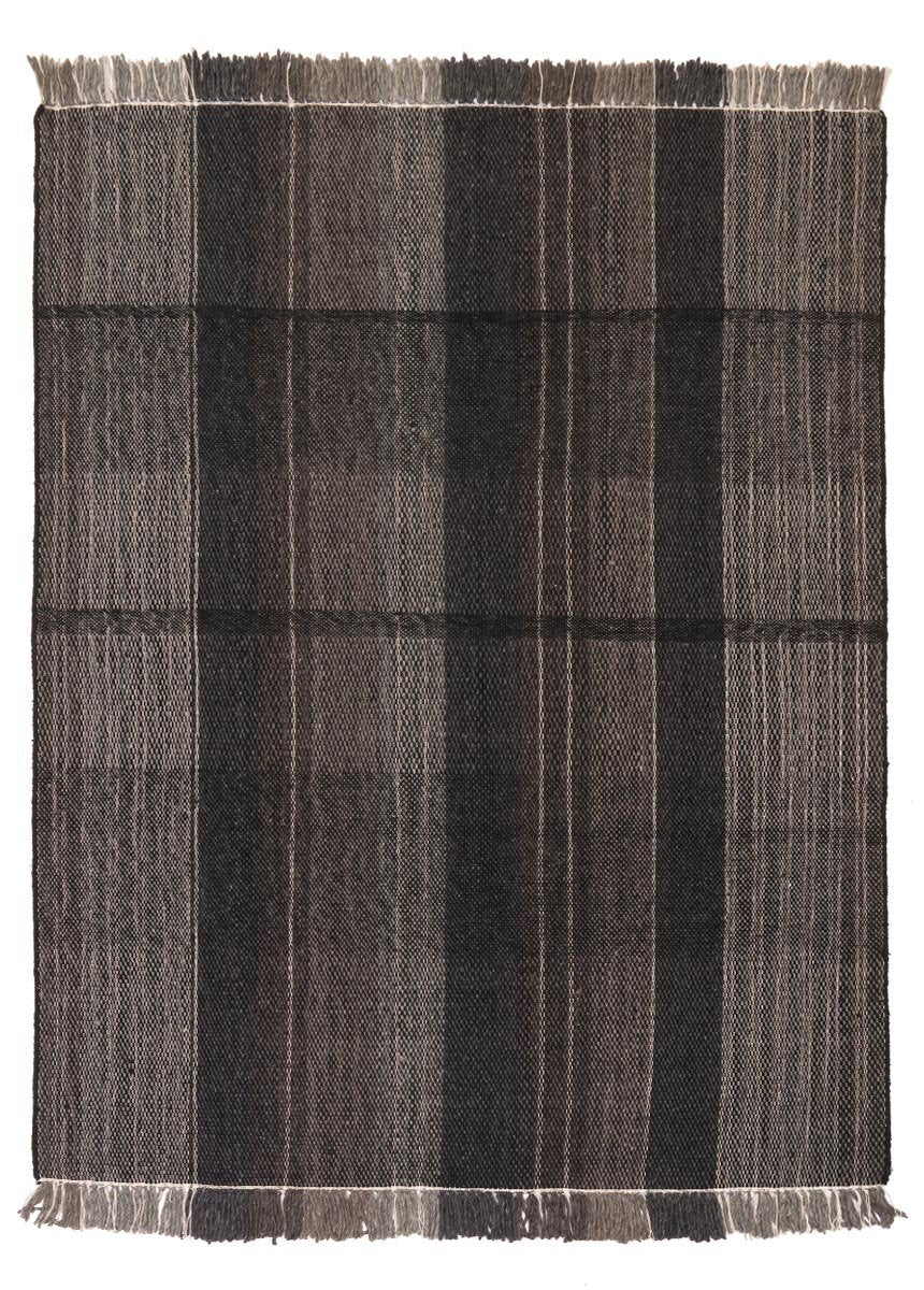 Carpet NORTON BLACK GRAY (Handmade Collection)