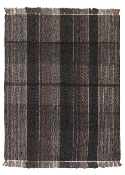Carpet NORTON BLACK GRAY (Handmade Collection)