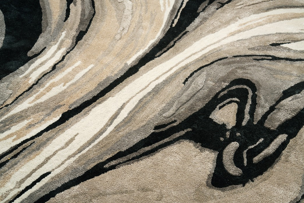 Carpet BLUR BLACK (Handmade Collection)