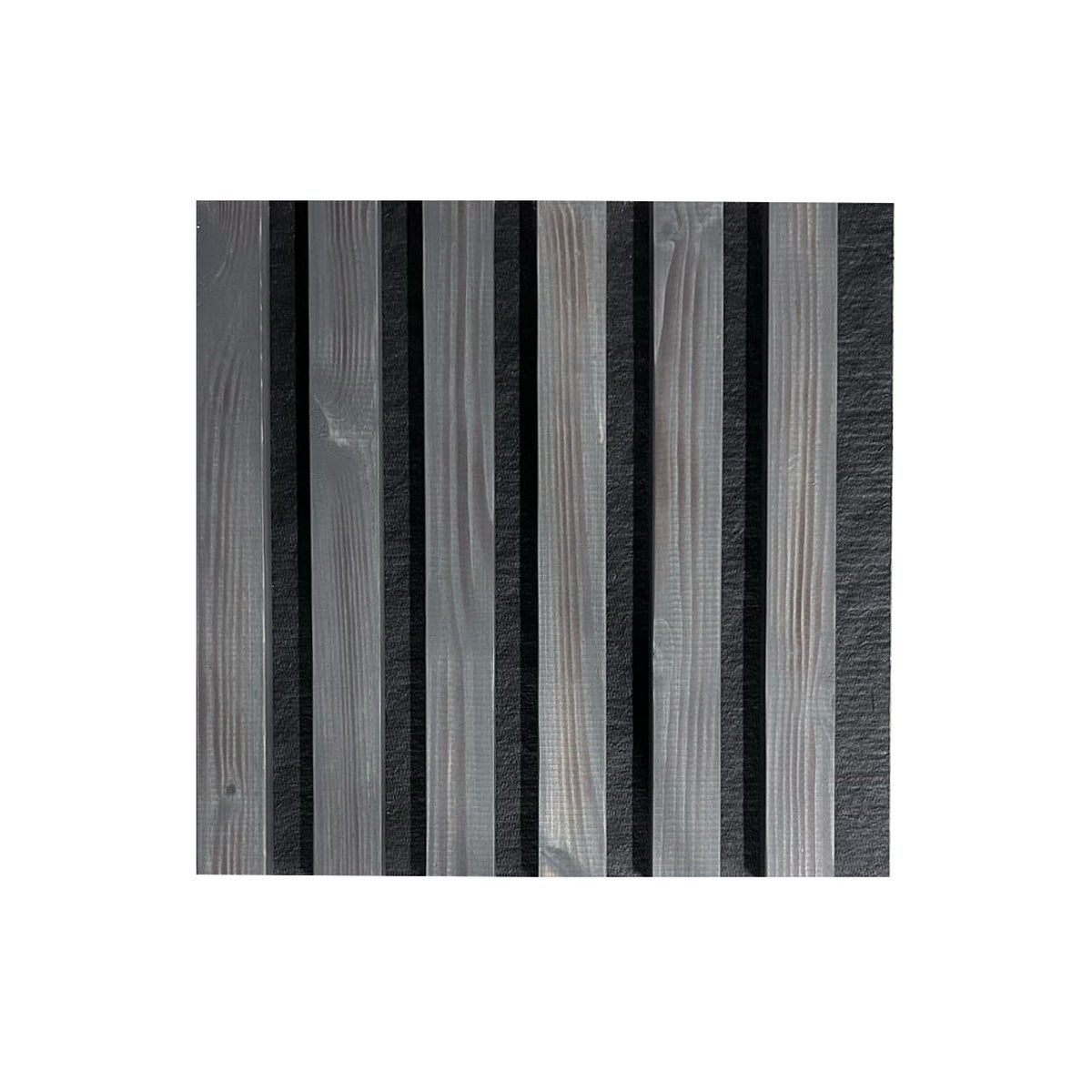 Panel de pared de madera natural 2700 x 300 mm (Gris oscuro - Negro) — Soft Room, Costa del Sol, España