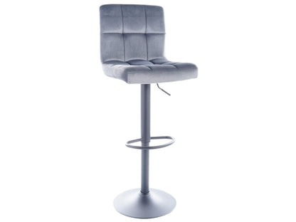 Juneau H-1 bar stool (Velvet/Black legs)