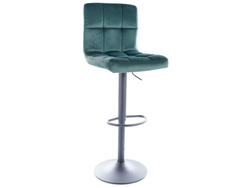 Juneau H-1 bar stool (Velvet/Black legs) — Soft Room, Costa del Sol, Spain