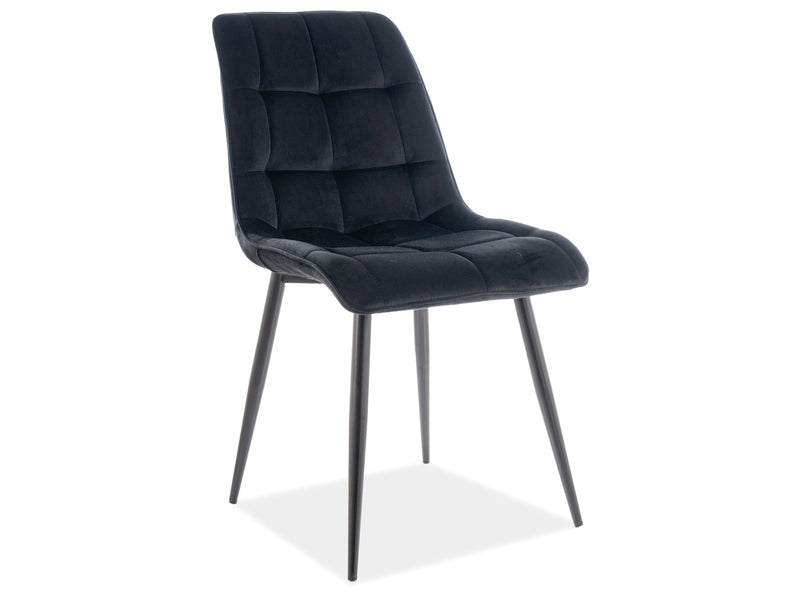 Pearl Kitchen Chair (Velvet/Black Legs)