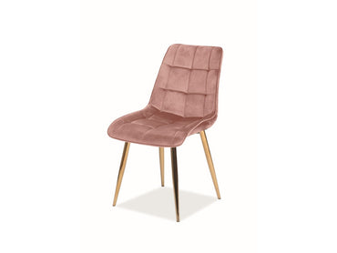 Kitchen chair Pearl (Velvet/Golden legs)