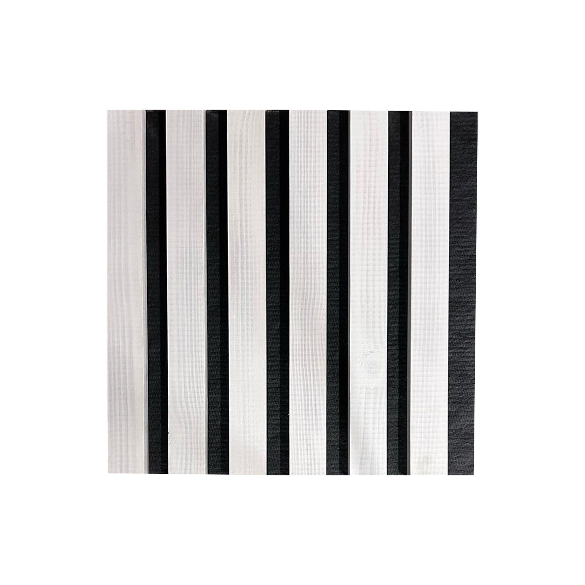 Panel de pared de madera natural 2700 x 300 mm (Blanco-Negro) — Soft Room, Costa del Sol, España