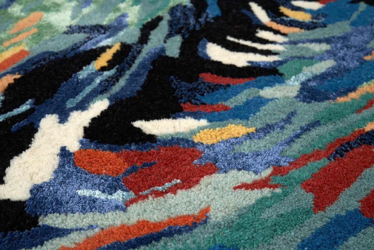 Carpet FLORES BLUE (Handmade Collection)