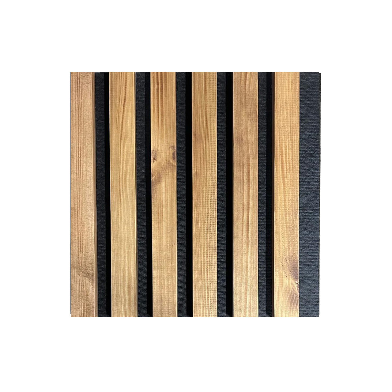 Panel de pared de madera natural 2700 x 300 mm (Roble dorado-Negro) — Soft Room, Costa del Sol, España