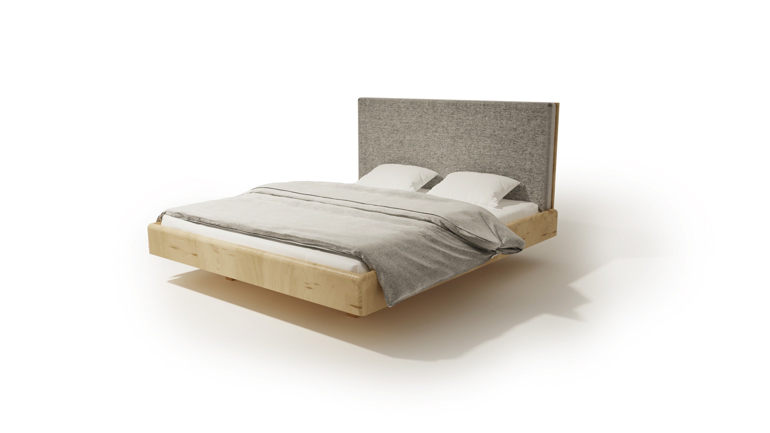 DesignBeds Bed Burano II (Natural Wood) — Soft Room, Costa del Sol, Spain
