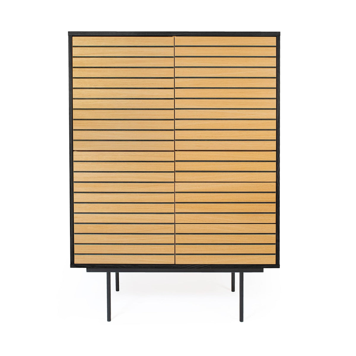 Woodman Stripe Tall Dresser — Soft Room, Costa del Sol, Spain