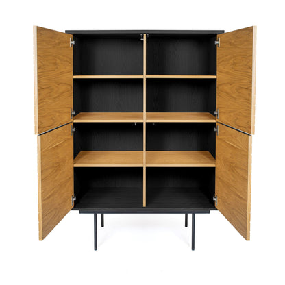 Stripe tall dresser