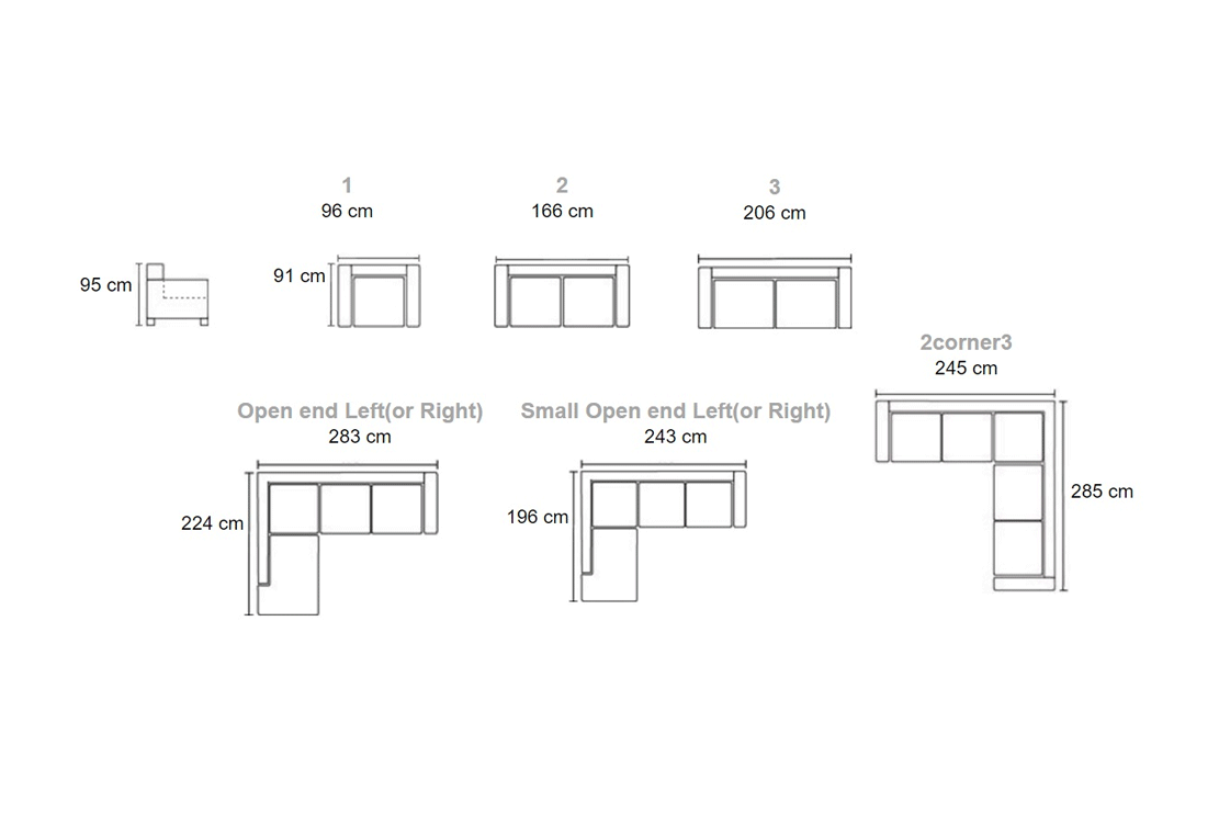 Corner sofa Orust by Bellus — view 2