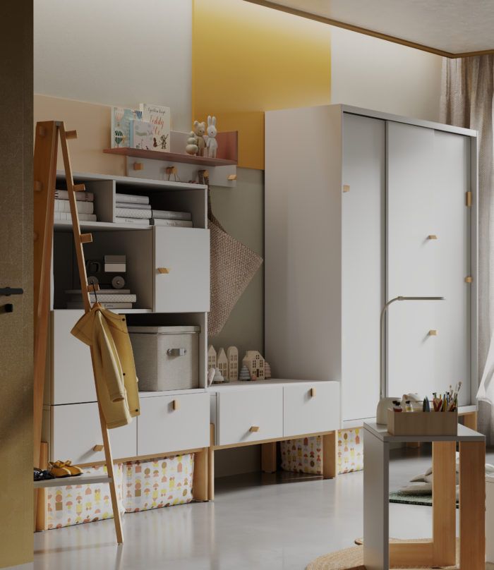 Clothes cabinet with 3 doors (Alpine collection)