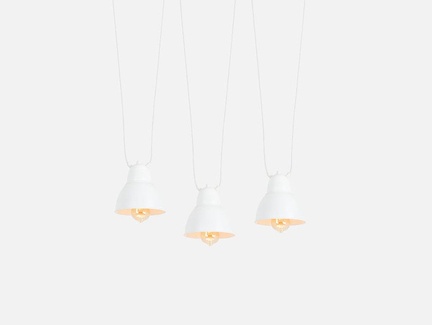 CustomForm Lámpara colgante COBEN HANGMAN FIX 3 – Blanco – vista principal
