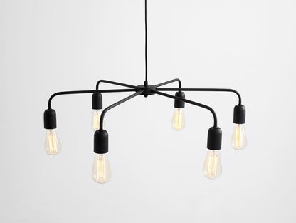 CustomForm CROSER 6 Pendant Lamp – Black – main view