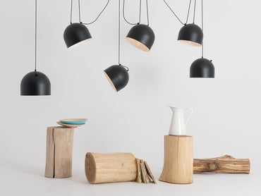 CustomForm Lámpara colgante POPO L 6 – Negro – detalle 1
