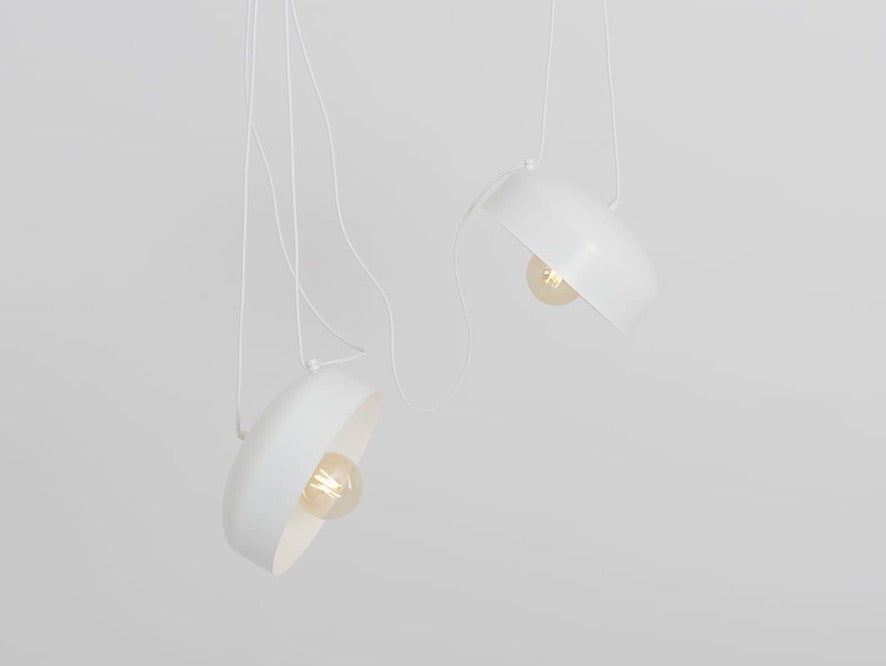 CustomForm Lámpara colgante POPO FLAT L 2 – Blanco – vista principal