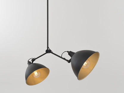 CustomForm Lámpara colgante COBEN TWO HEAD – Negro – vista principal