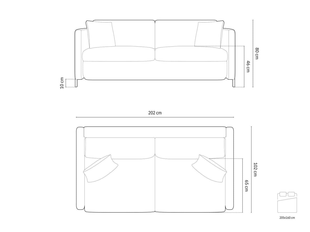 Micadoni DREAMS Sofa (Extendable) (Three-seater)