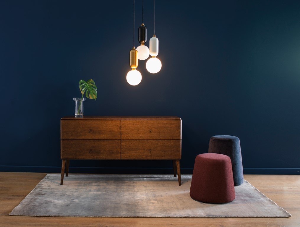 Carpet GEOS SMOKY BLUE (Handmade Collection)