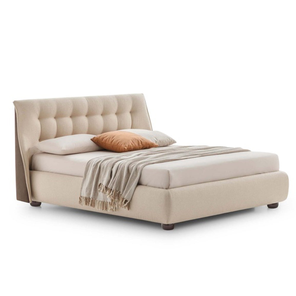 LeComfort Guscio upholstered double bed at Soft Room, Costa del Sol, Spain