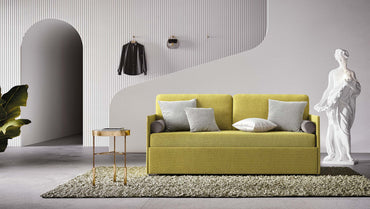 LeComfort Lantana upholstered double bed at Soft Room, Costa del Sol, Spain
