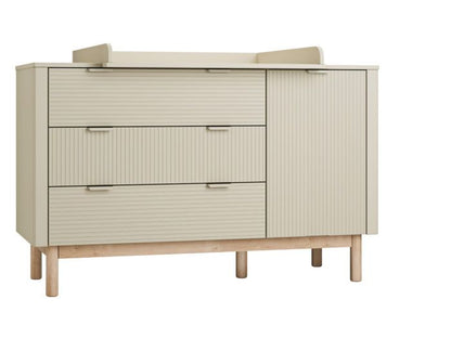Chest of drawers with 3 drawers and 1 door (Stripe collection)