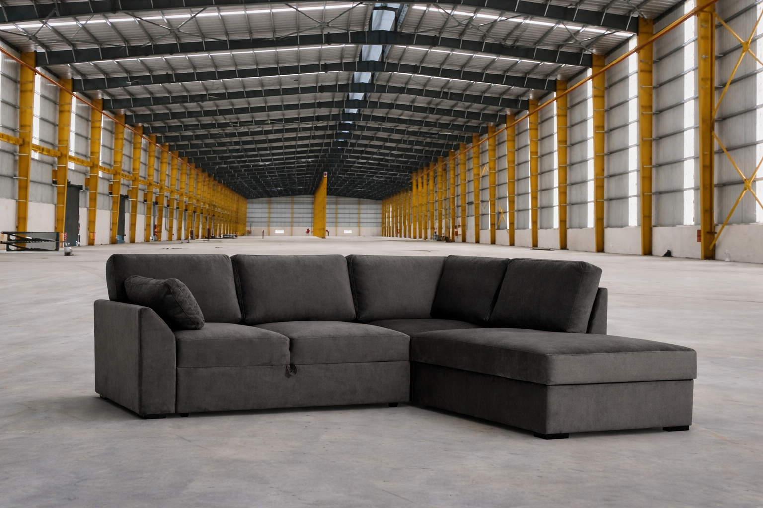 Sofa MODERN SLEEPING (Right open corner, extendable)(Gray)