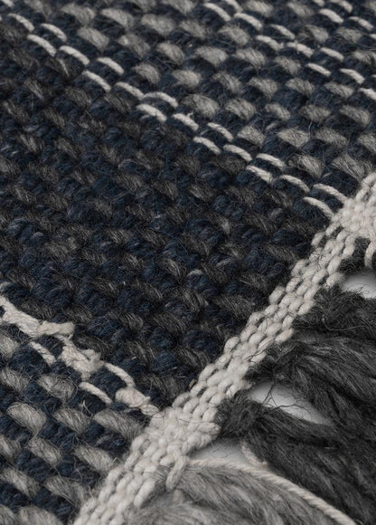 Carpet NORTON BLACK GRAY (Handmade Collection)