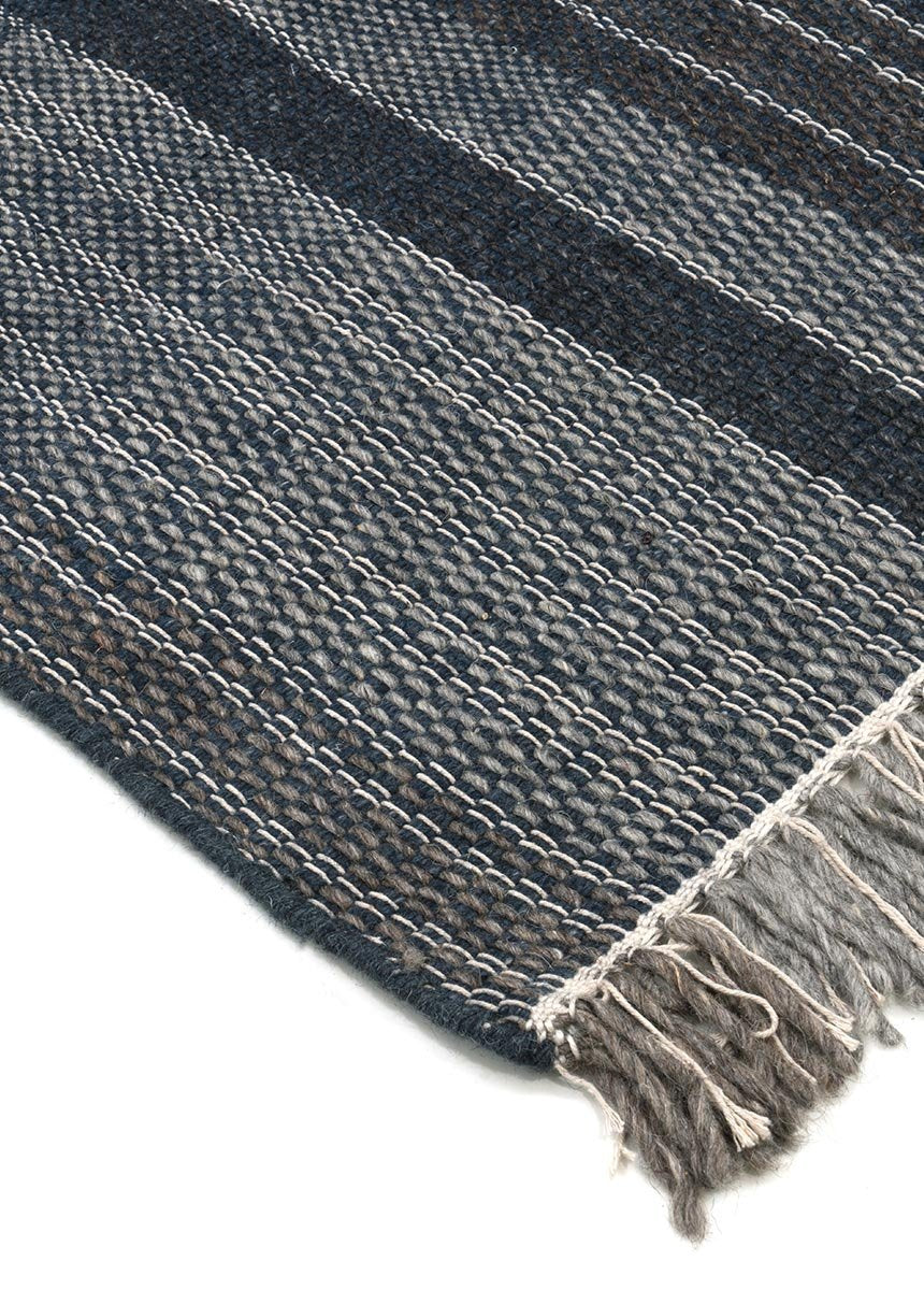 Carpet NORTON BLACK GRAY (Handmade Collection)