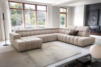 Sofá rinconero PUSZMAN ZÜRICH con asiento extensible eléctrico — LLL-2E-C-1-OTTR — vista 3