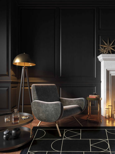 Carpet SIGNET BLACK (Art Deco Collection)
