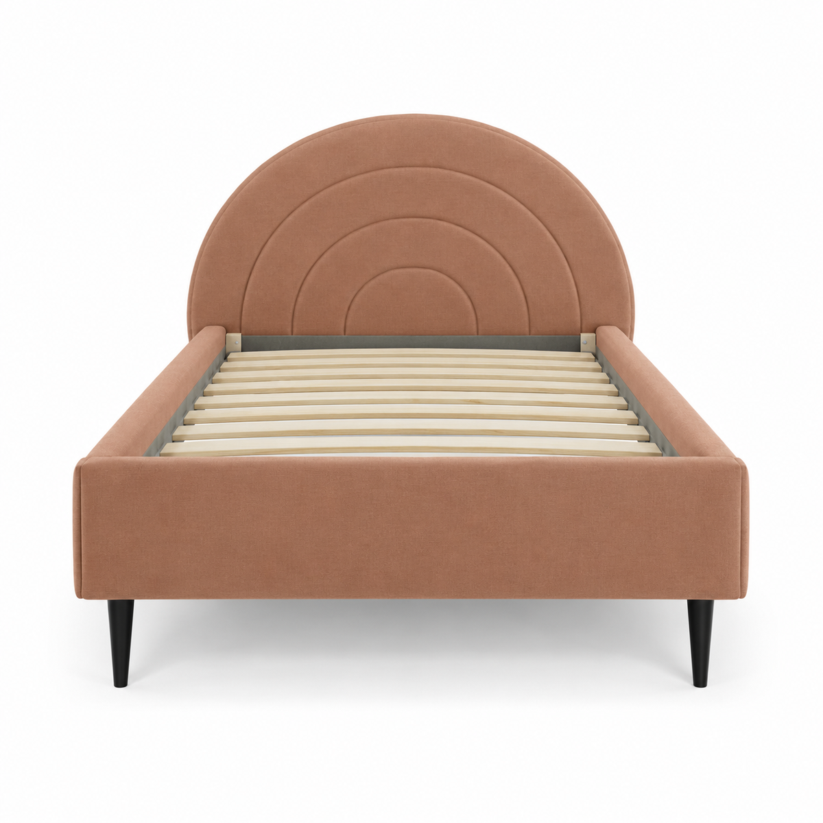 RAINBOW Bed (Children) — digital front-view visualization; original upholstery retained