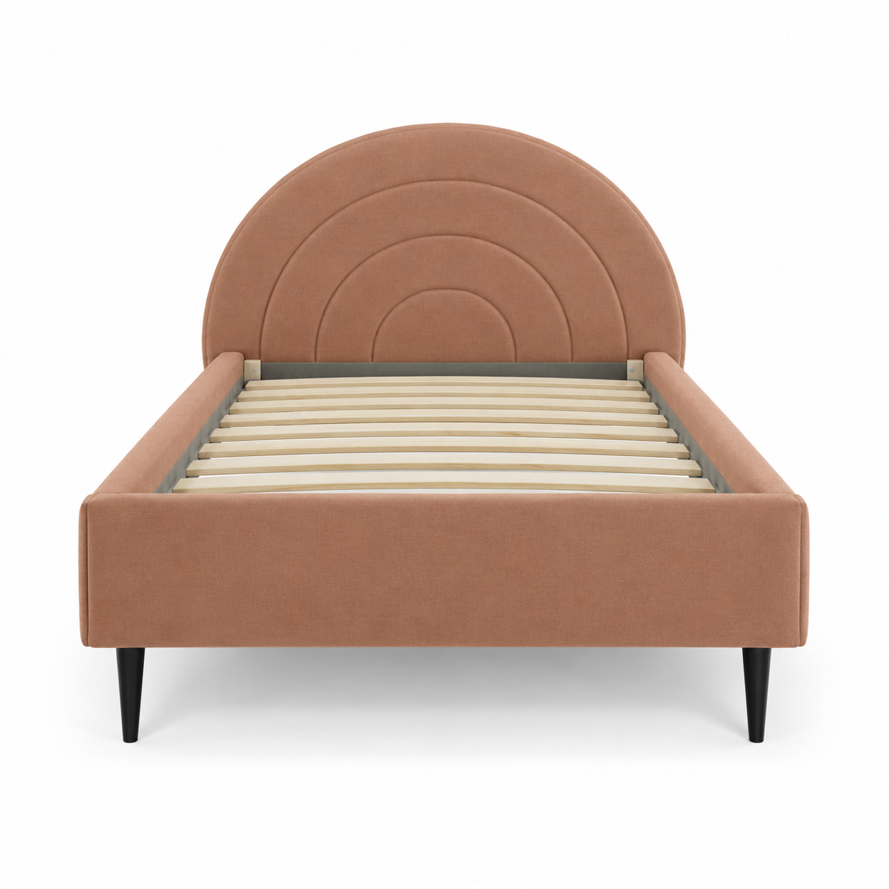 RAINBOW Bed (Children) — digital front-view visualization; original upholstery retained